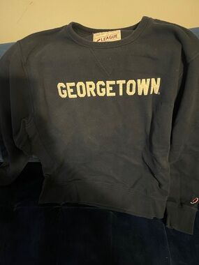 League Navy 'GEORGETOWN' Pullover Sweatshirt